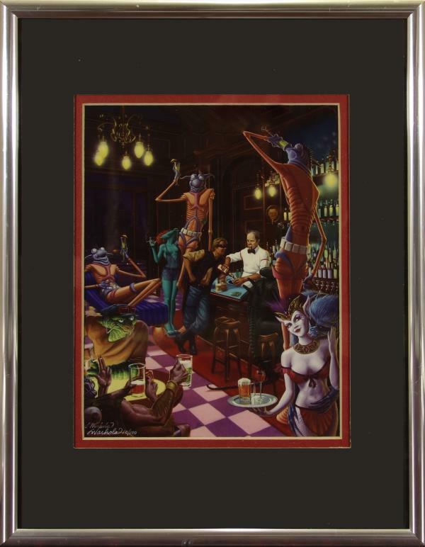 James Warhola SIGNED PRINT LTD #10/100 Tales from the Spaceport Bar