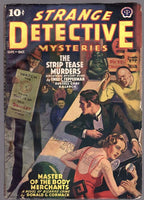 Strange Detective Mysteries Sep 1939 Oriental Menace attack Cvr - Pulp