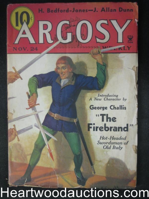 Argosy Nov 24, 1934 First Appearence of FireBrand
