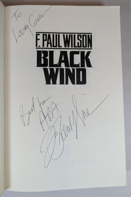 Black Wind by F. Paul Wilson (First Edition) Signed