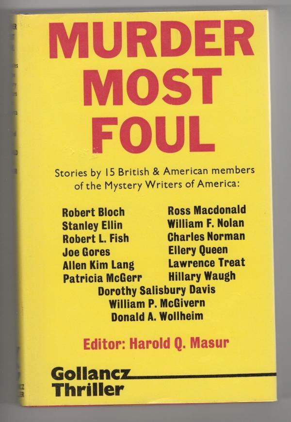 Murder Most Foul by Harold Q. Masur (Editor) First UK Edition, File Copy