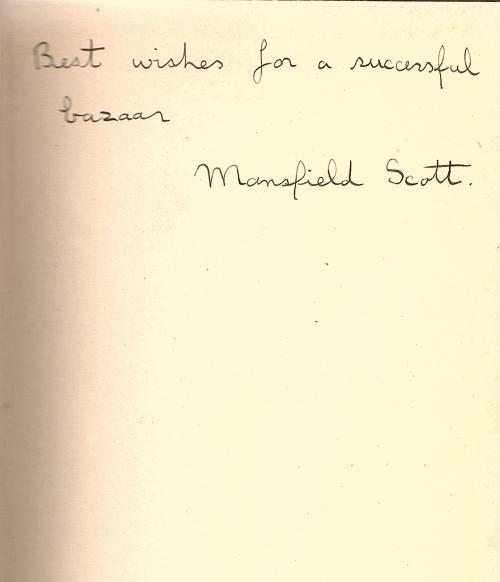 The Spider's Web by Mansfield Scott (First Edition) Signed