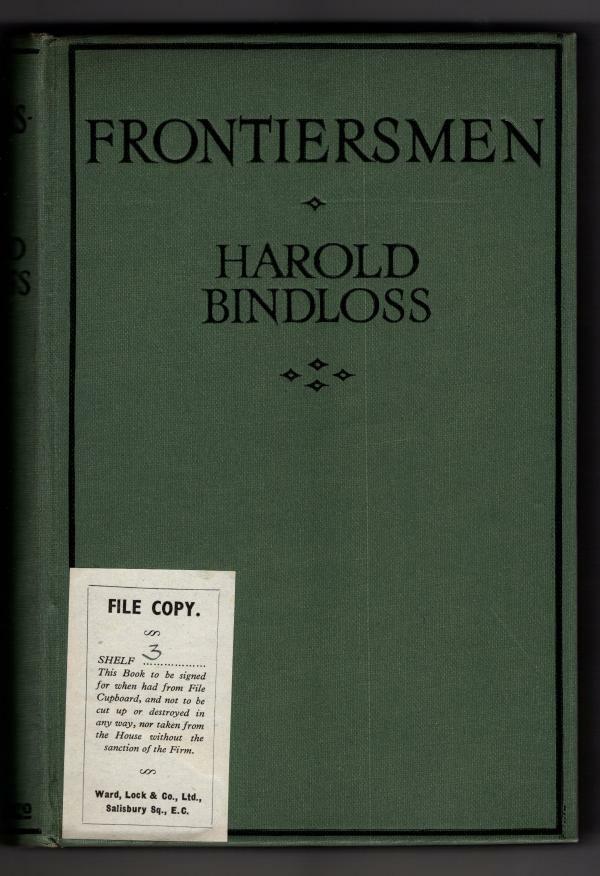 Frontiersmen by Harold Bindloss (First Edition) Hubin Listed ABbey DJ