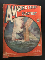 Amazing Stories Quarterly 1933 Pulp Winter Morey Cvr Art; Jules Verne, Keller
