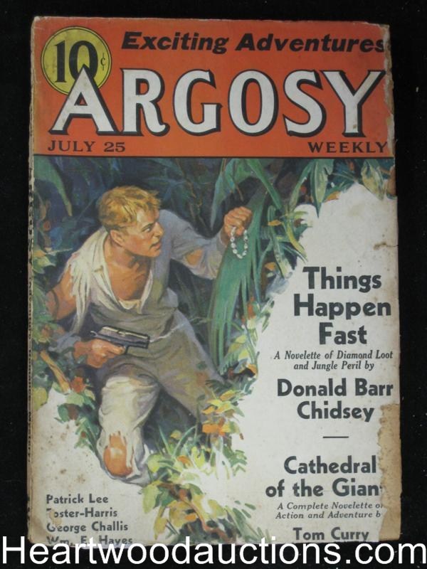 Argosy July 25,  1936 Jungle Mystery Cvr, Max Brand