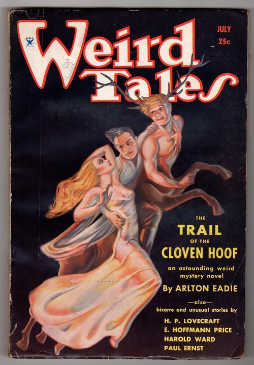 Weird Tales Jul 1934 Brundage Cvr; Lovecraft; E. H. Price; Derleth - Pulp