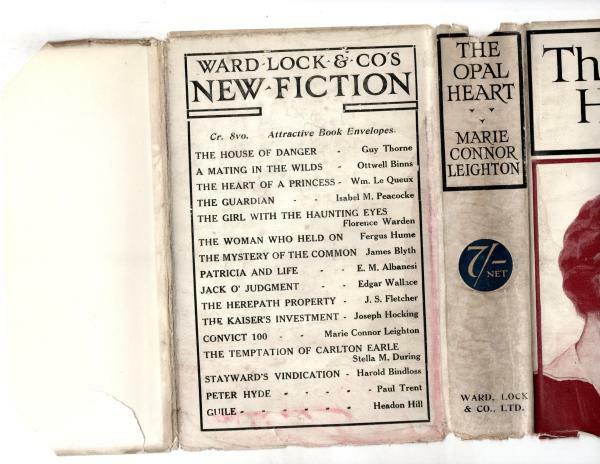 The Opal Heart by Marie Connor Leighton (First Edition) Ward File Copy