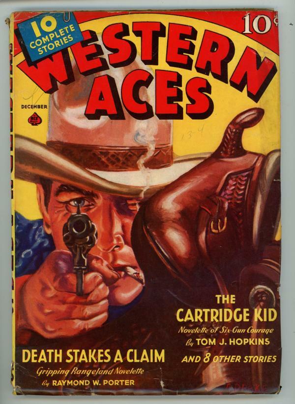 Western Aces Dec 1939 Drake Cover Art Pulp