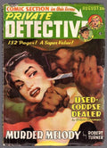 Private Detective + Comics Aug 1950 Assault Cvr, Golden age comics  Pulp