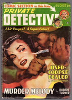 Private Detective + Comics Aug 1950 Assault Cvr, Golden age comics  Pulp