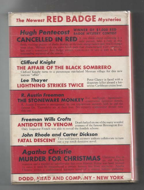 Cancelled In Red by Hugh Pentecost (First Edition)