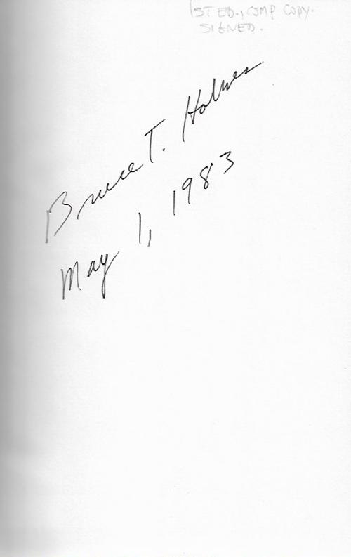 Anvil of the Heart by Bruce T. Holmes (First Edition) Signed