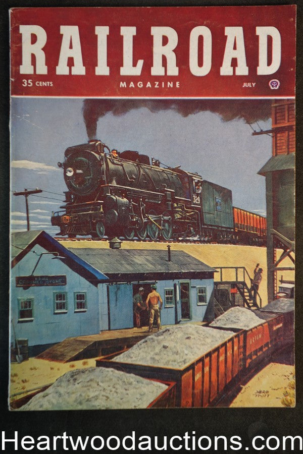 Railroad Magazine Jul 1951  Herb Mott Cover