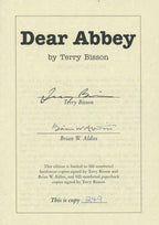 Dear Abbey by Terry Bisson (First Edition) Limited Signed