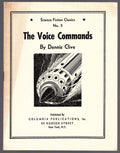 Science Fiction Classics Number 5 - The Voice Commands Dennis Clive
