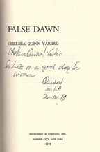 False Dawn by Chelsea Quinn Yarbro (First Edition) Signed