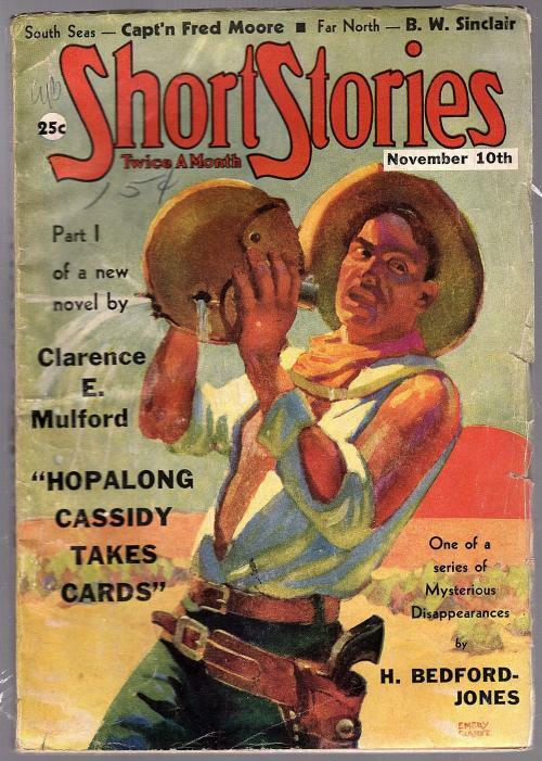 Short Stories Nov 10 1937 Classic Hopalong Cassidy cvr