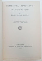 Something About Eve: A Comedy of Fig-Leaves by James Branch Cabell (First Edi...