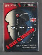 A Toast to Tomorrow by Manning Coles (First Edition)