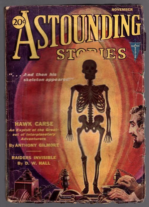 Astounding Nov 1931  Wild Skeleton Cvr ; Paul Ernst - Pulp