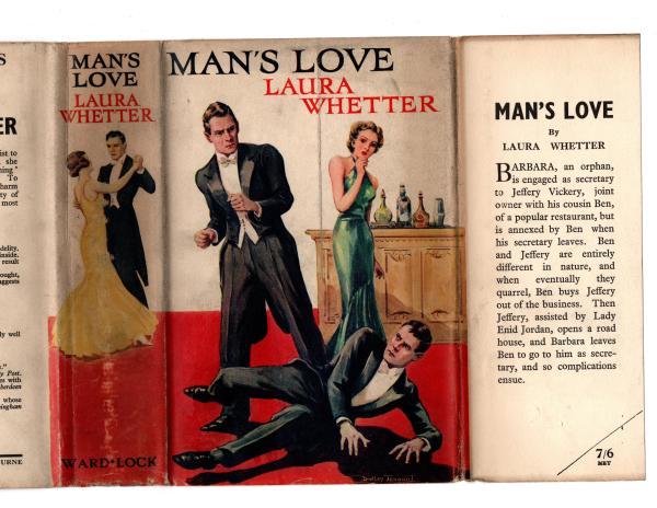 Man's Love by Laura Whetter (First Edition) Publisher's File Copy Rare DJ