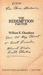 The Redemption Factor by William E. Chambers (First Printing) Signed