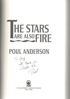 The Stars are also Fire by Poul Anderson (First Edition) Signed
