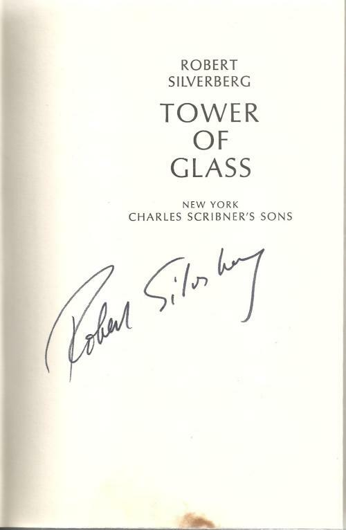Tower of Glass by Robert Silverberg (First Edition) Signed