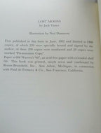 Lost Moons by Jack Vance (First Edition) Signed