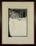 Jane F. Kendall ART PRINT Haunted House Snowy Night SIGNED
