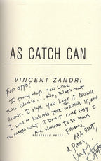As Catch Can by Vincent Zandri (First Edition) Signed