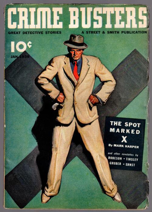 Crime Busters  Jan  1939  Carrie Cashin, Gruber, The Death Angel - Pulp