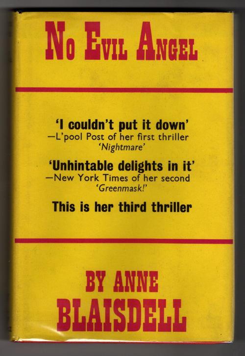 No Evil Angel by Anne Blaisdell (First UK Edition) Gollancz File Copy