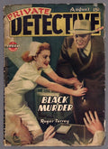 Private Detective August 1944 H.J. Ward Nurse Cvr, Roger Torrey - Pulp