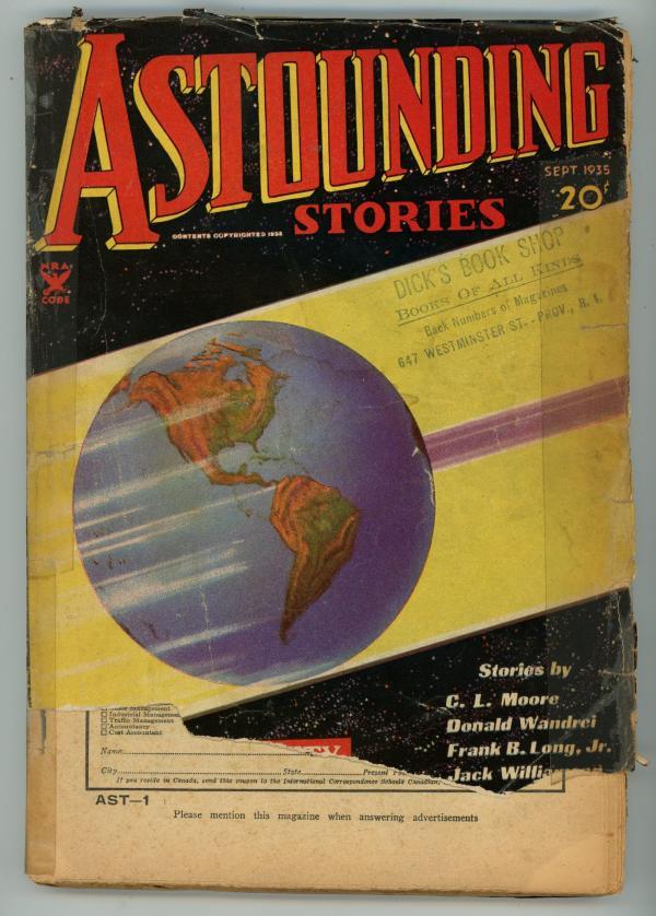 Astounding" September 1935 C.L. Moore, Willaimson, Fearn, Wandrei
