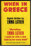 When In Greece by Emma Lathen (First UK Edition) Gollancz File Copy