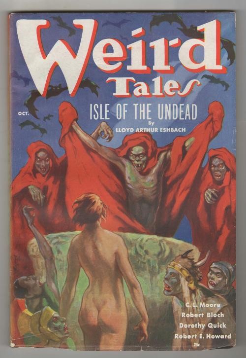 Weird Tales Oct 1936 St. John Cvr; R. E. Howard Conan Red Nails - Pulp