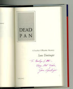 Dead Pan by Jane Dentinger (First Edition) Signed, Otto Penzler's copy
