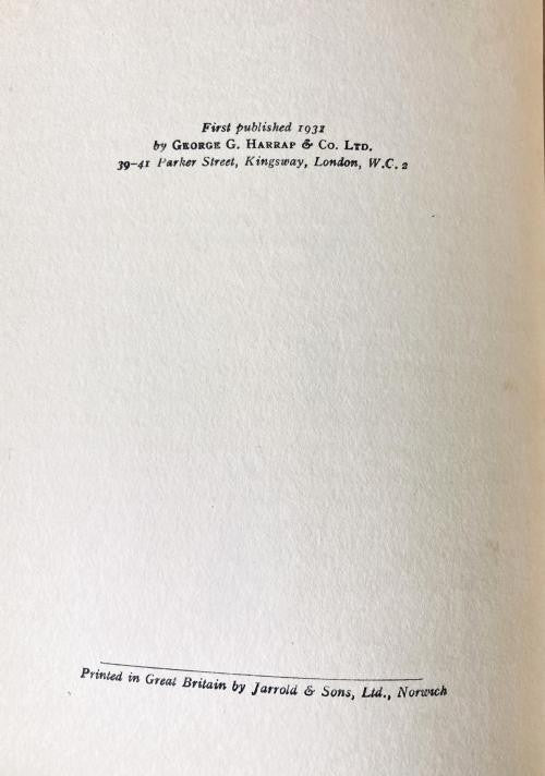 Dream, or the Simian Maid by S. Fowler Wright (First Edition, 1931)