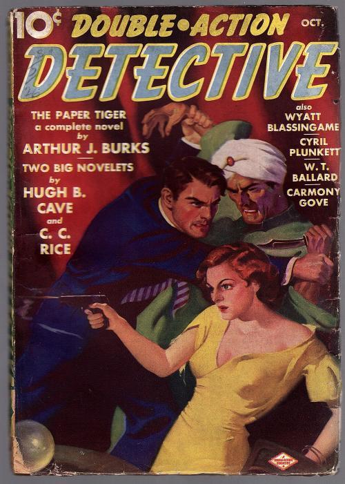 Double Action Detective Oct 1938 Arthur J. Burks, Hugh B. Cave - Pulp