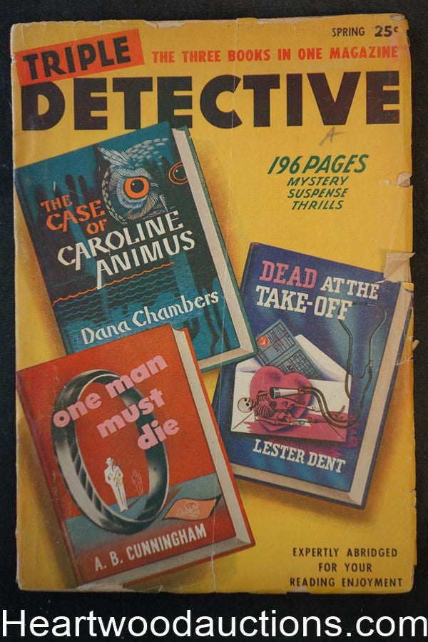 Triple Detective Spring 1947 Volume 1 Number 1, Doc Savage creator Lester Dent
