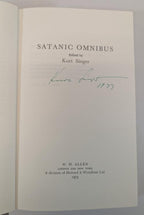 Satanic Omnibus by Kurt Singer (First Edition) Signed