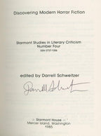 Discovering Modern Horror Fiction by Darrell Schweitzer (editor) Signed