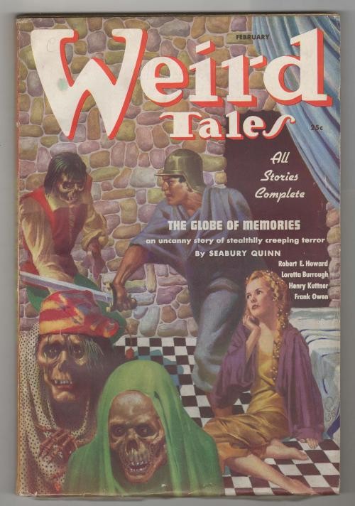 Weird Tales Feb 1937 Virgil Finlay Cvr; R. E. Howard; Derleth; Quinn; Kuttner