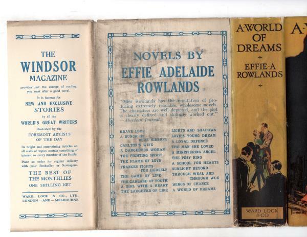 A World of Dreams by Effie Adelaide Rowlands (First Edition) Ward File Copy