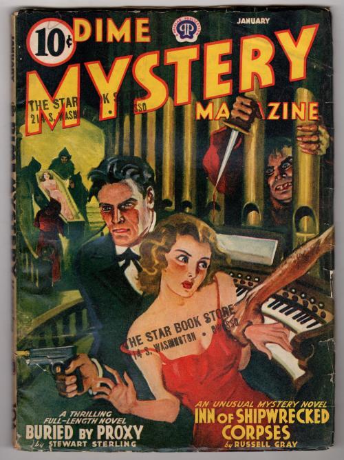 Dime Mystery Jan 1941 Weird Menace GG Cover - Pulp