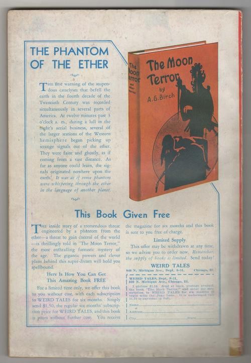 Weird Tales May 1933 Classic St. John Cvr; Williamson; RE Howard - Pulp