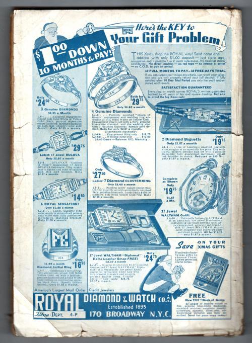 All-America Sports Magazine Dec 1936 Football Cvr; "Pigskin Pirate"