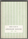 Thirty Years of Arkham House 1939-1969 prepared by August Derleth