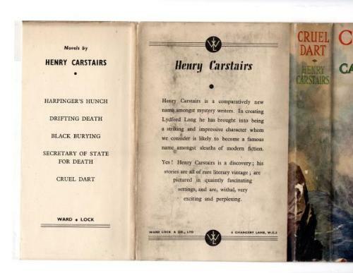 Cruel Dart by Henry Carstairs (First Edition) Hubin Listed, File Copy